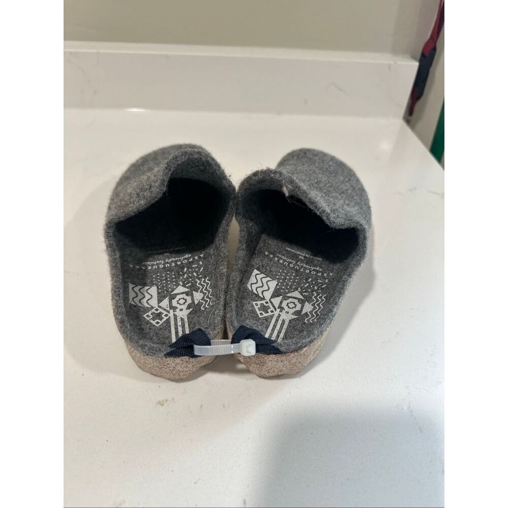 ASPORTUGUESAS Women Felt Clogs Gray Size 36 (5.5) Wool Felt - Picture 4 of 6